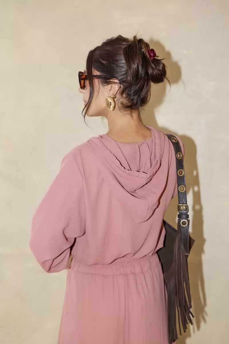 Hidrogênio - BLUSA C/ CAPUZ DEGAGE ROSE - 20280070