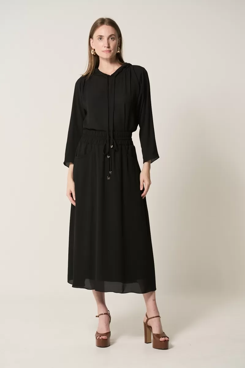 Hidrogênio - BLUSA C/ CAPUZ DEGAGE PRETO - 20280001