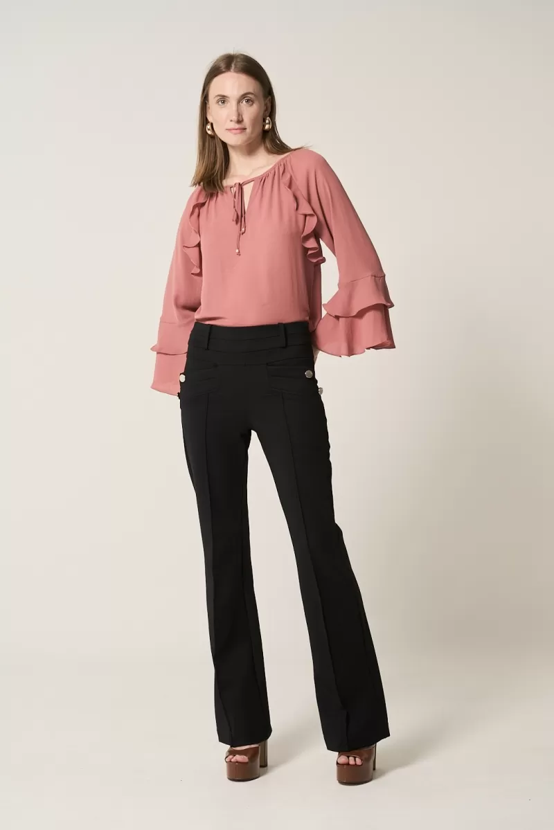 Hidrogênio - FLARE PANTS WITH BLACKBERRY LAPELS - 20359001