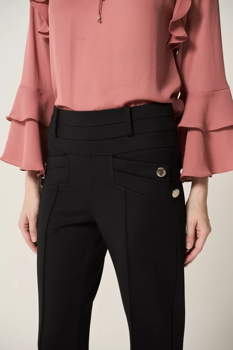 Hidrogênio - FLARE PANTS WITH BLACKBERRY LAPELS - 20359001