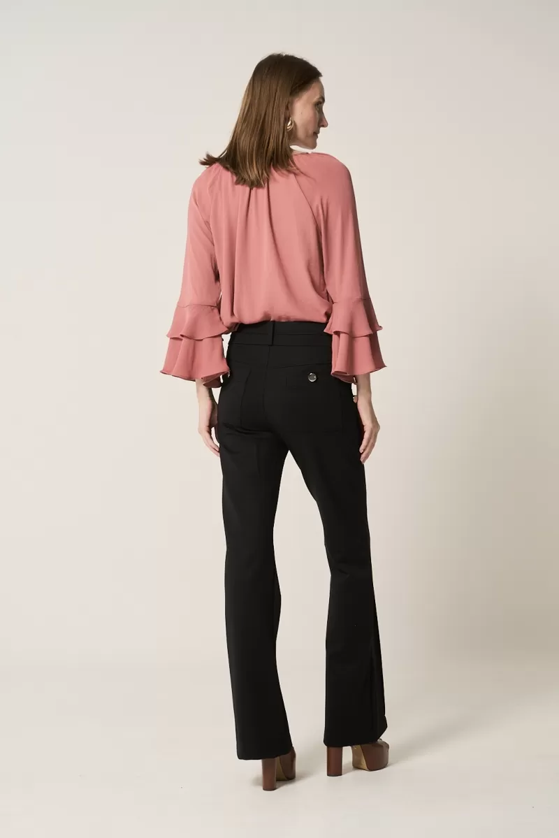 Hidrogênio - FLARE PANTS WITH BLACKBERRY LAPELS - 20359001