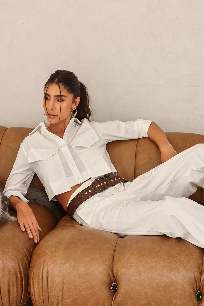 Dot Clothing - Pants Twill Dot Clothing Mandi Off White - 2635OFF