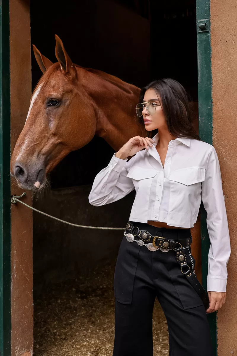 Dot Clothing - Calça Sarja Dot Clothing Mandi Preto - 2635PRETO