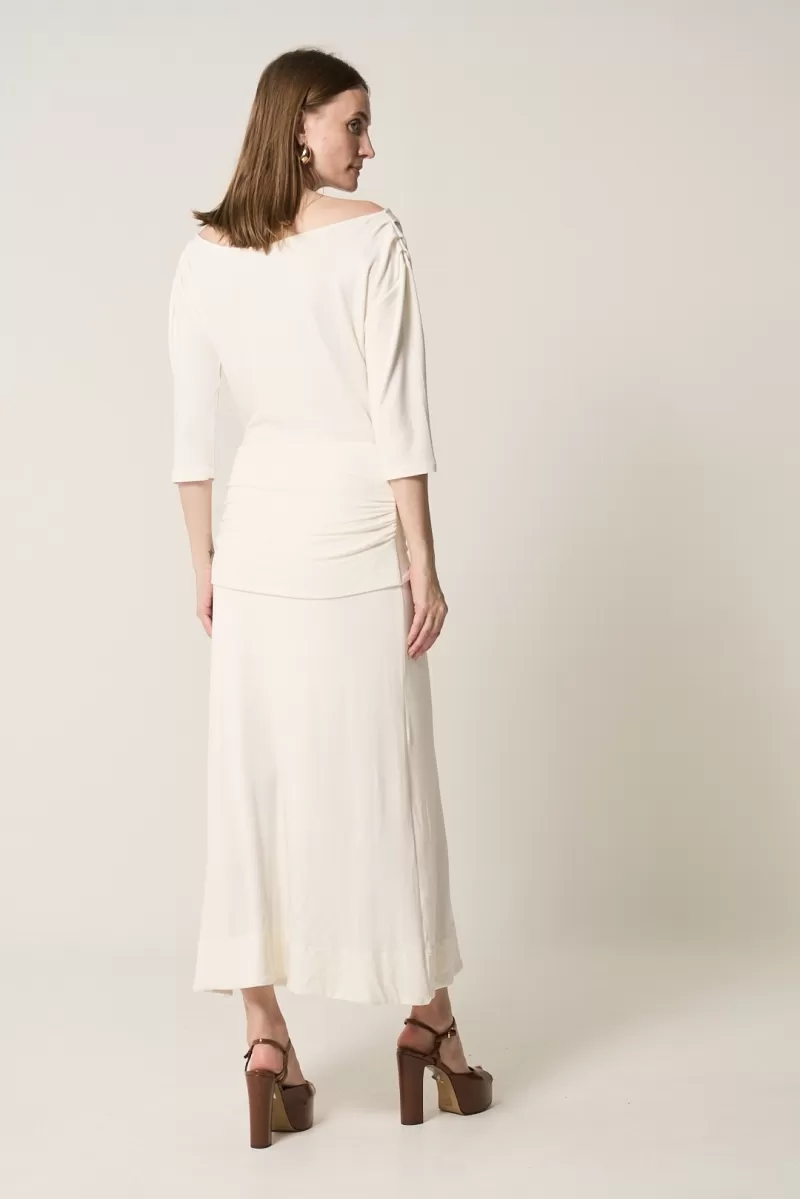 Hidrogênio - VESTIDO OMBRO ASSIMETRICO OFF WHITE - 20284018