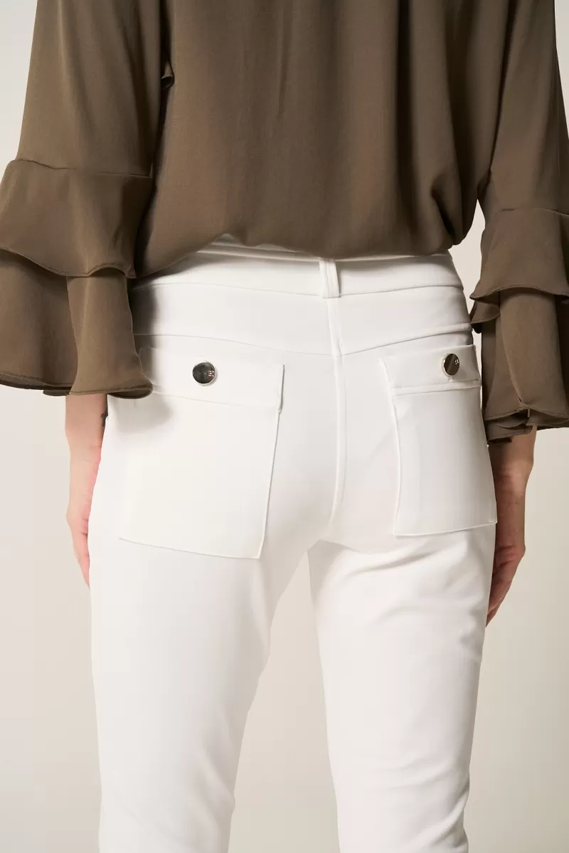 Hidrogênio - CALÇA PESCADOR C/ LAPELAS CAMILA OFF WHITE - 20286018