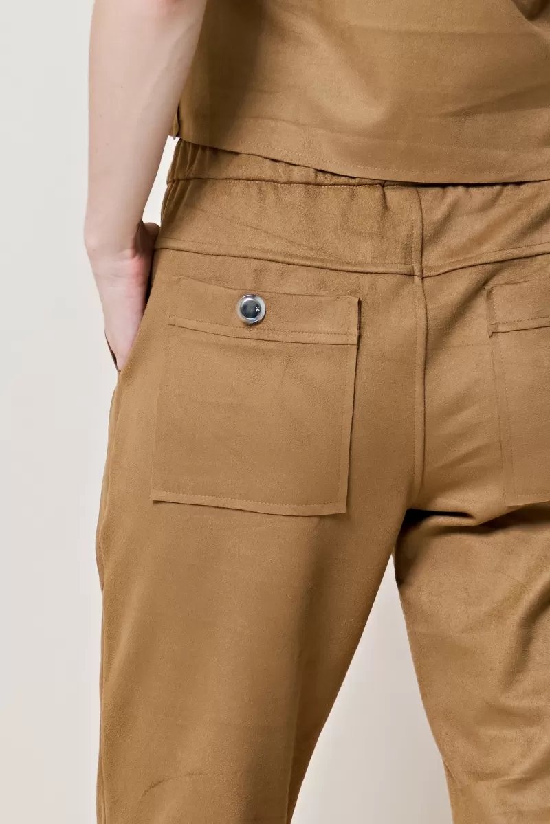 Hidrogênio - CALÇA JOGGER A FIO VICK BEGE NUT - 20297296