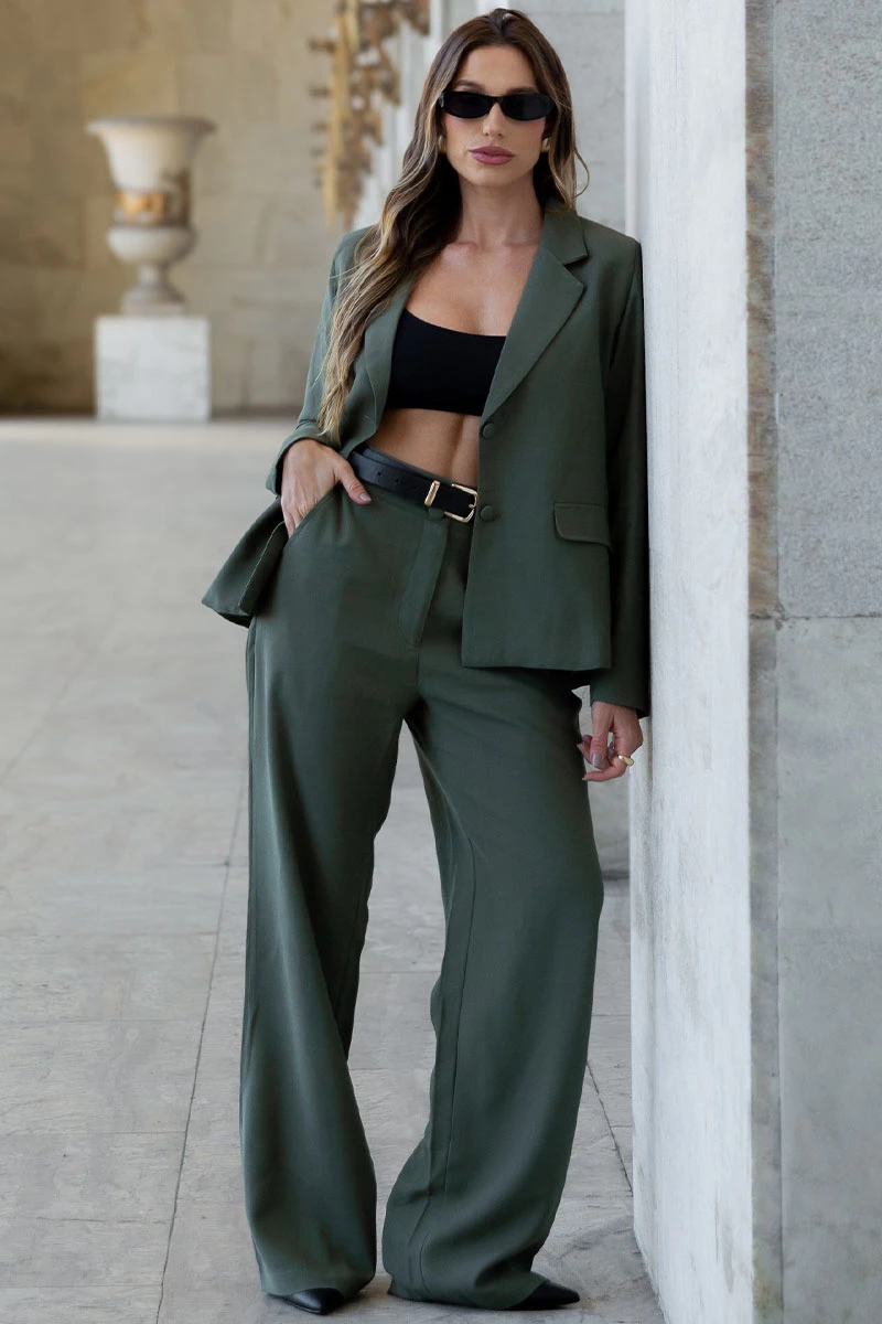 Miss Misses - Blazer Helene Verde Musgo - 54509038