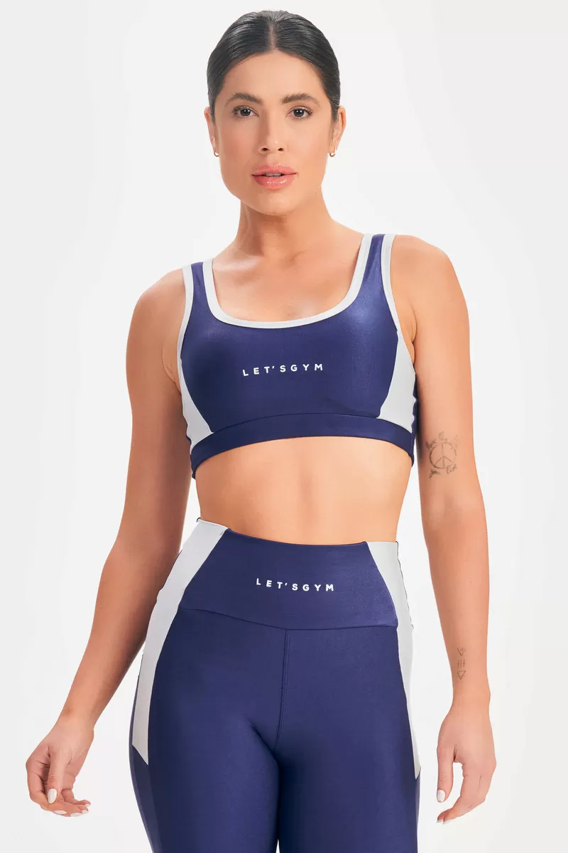 Lets Gym - Top Happiness Azul - 2688AZ