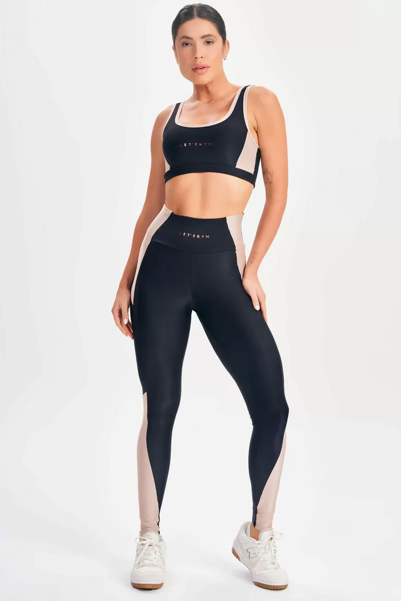 Lets Gym - Black Happiness Top - 2688PT