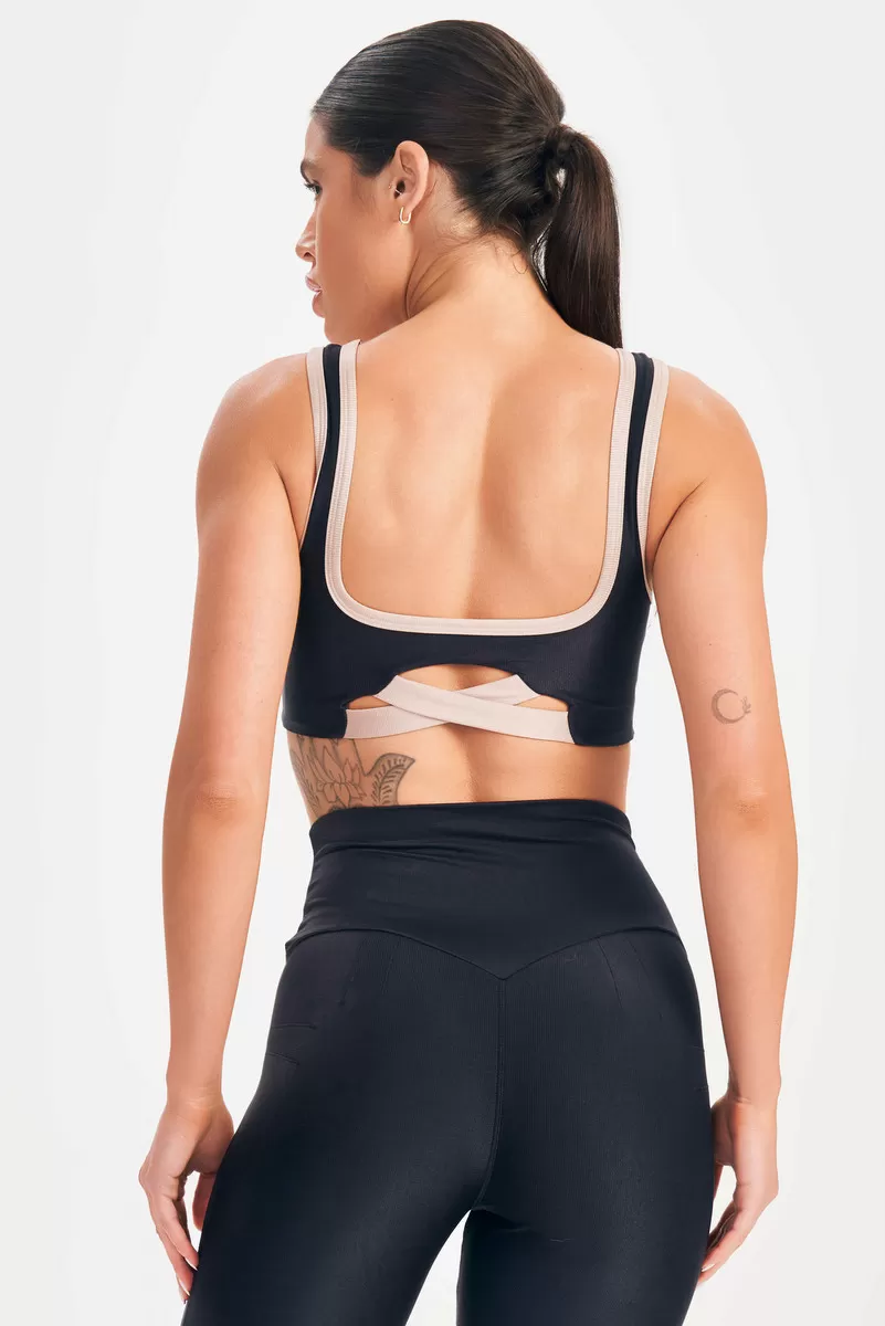 Lets Gym - Black Happiness Top - 2688PT