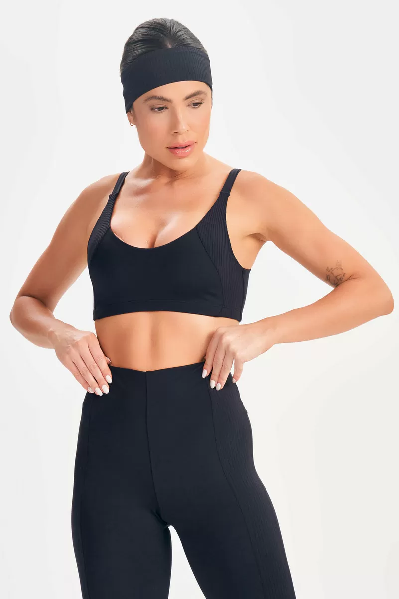 Lets Gym - Black Radiant Top - 2639PT