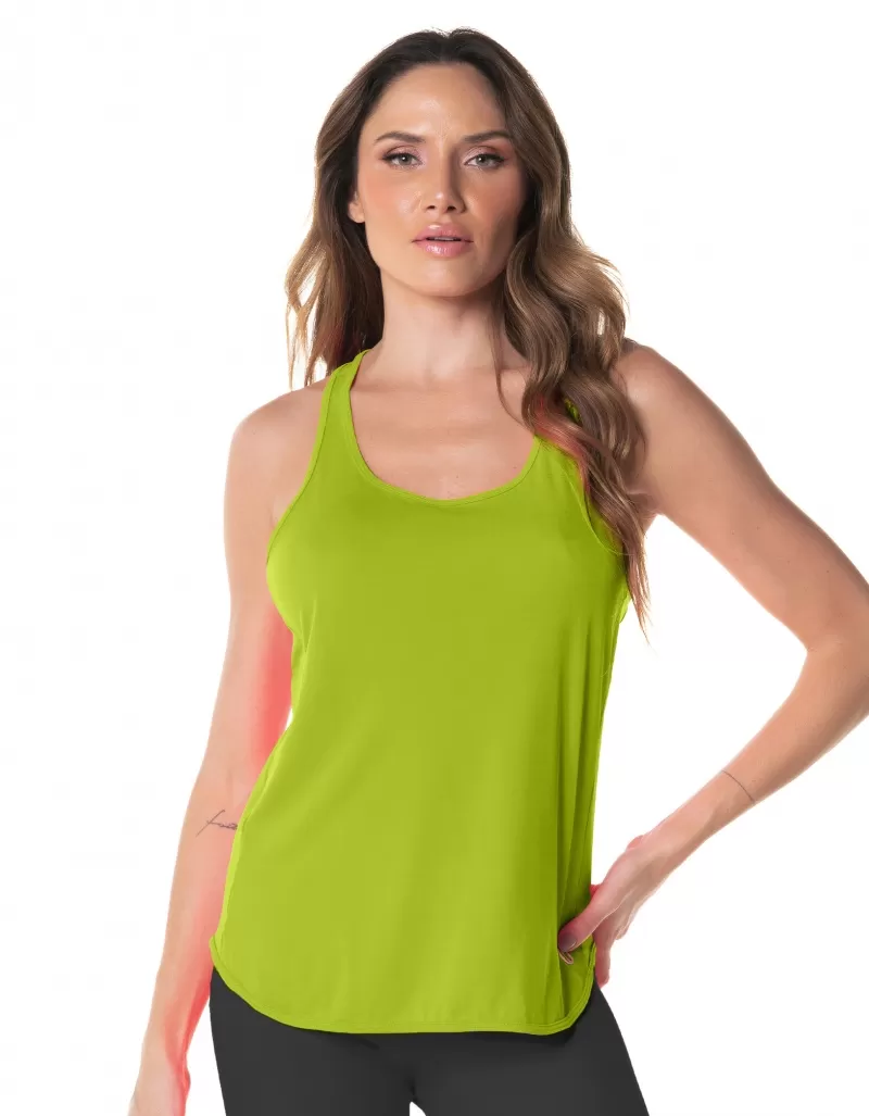 Vestem - Neon Green Roller Tank Shirt - REG760.ESS.C0041