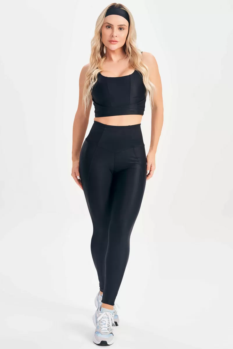 Lets Gym - Black Fatale Top - 2651PT