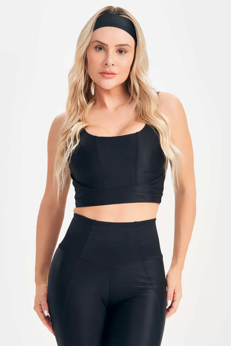 Lets Gym - Black Fatale Top - 2651PT