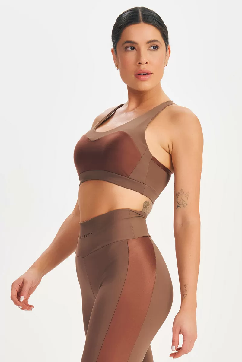 Lets Gym - Dark Brown Top - 2634MR