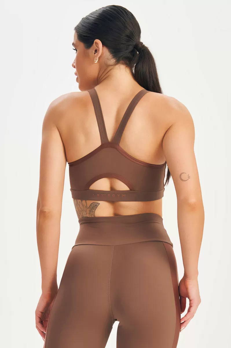 Lets Gym - Dark Brown Top - 2634MR