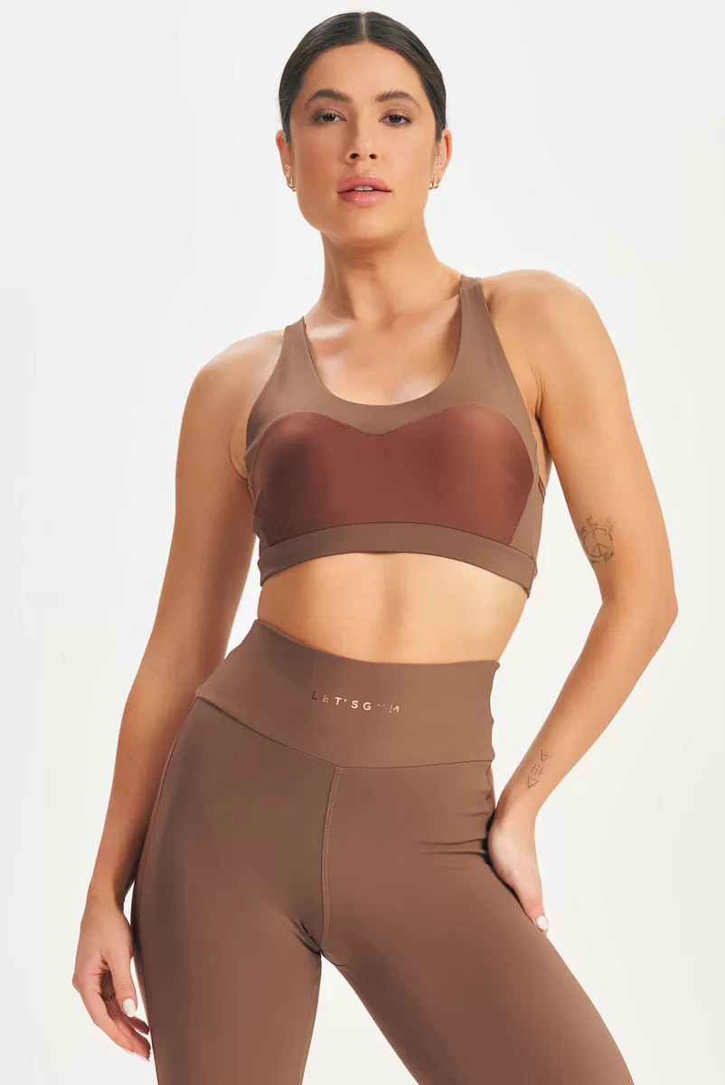Lets Gym - Dark Brown Top - 2634MR
