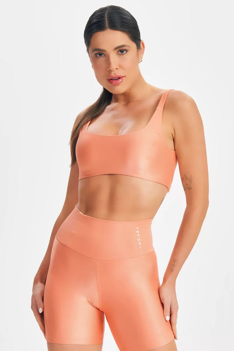 Lets Gym - Top Minimal Bold Coral - 2572CL