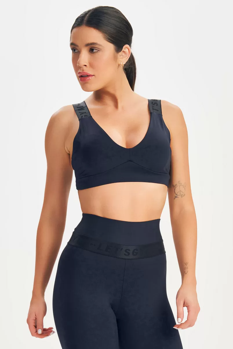 Lets Gym - Black Chaos Top - 2618PT