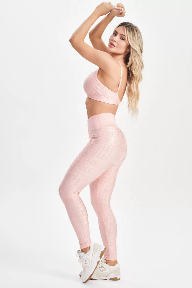 Lets Gym - Top Velvet Name Rosê - 2627RS