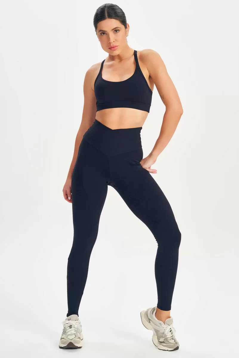 Lets Gym - Top Basic Fusion Preto - 2616PT