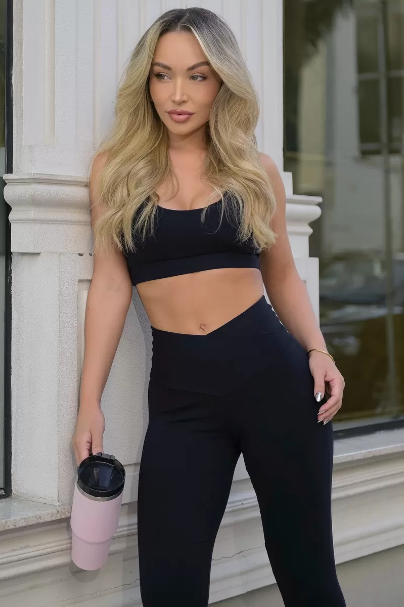 Lets Gym - Top Basic Fusion Preto - 2616PT