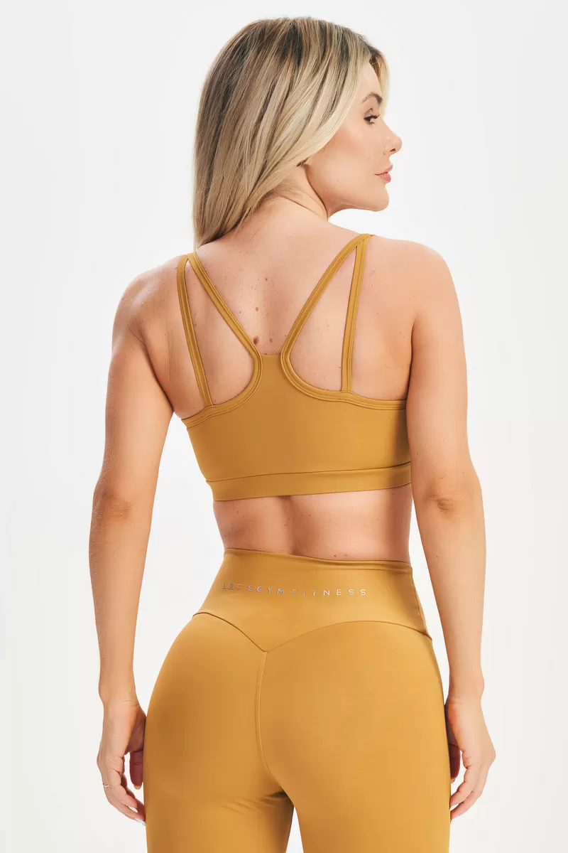 Lets Gym - Top Lets Basic Mustard - 2579MD
