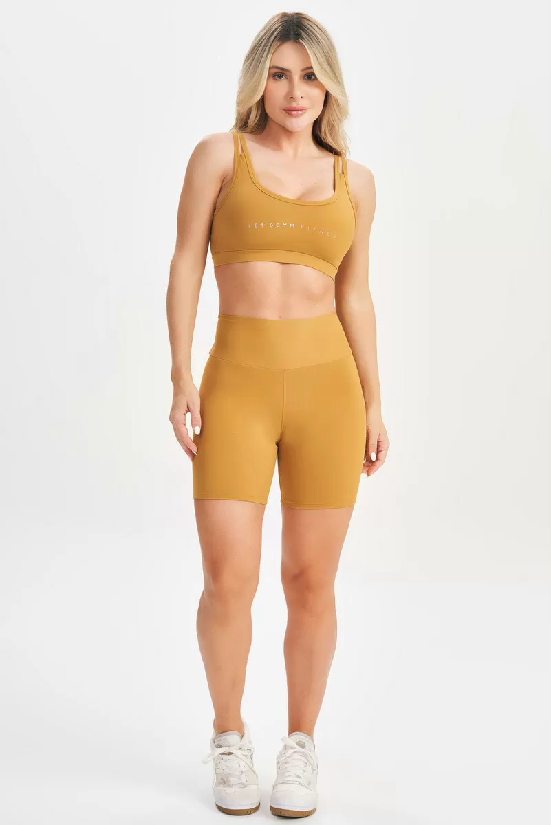 Lets Gym - Top Lets Basic Mustard - 2579MD
