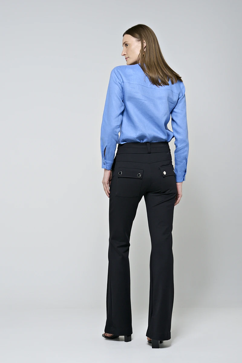 Hidrogênio - CALÇA RETA ROSA PRETO - 20283001