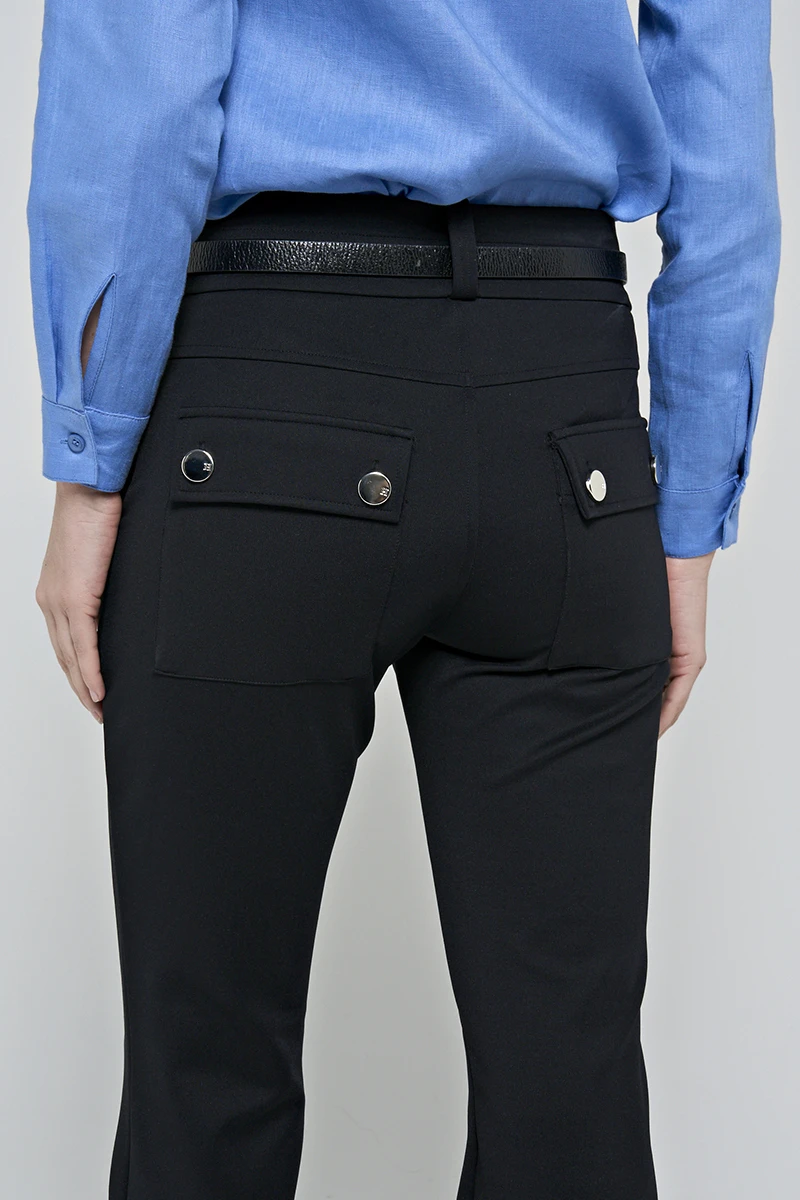 Hidrogênio - CALÇA RETA ROSA PRETO - 20283001