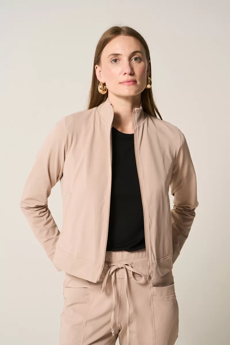 Hidrogênio - JAQUETA DE POLIAMIDA C/ ZÍPER CHOCOLATE - 19945032