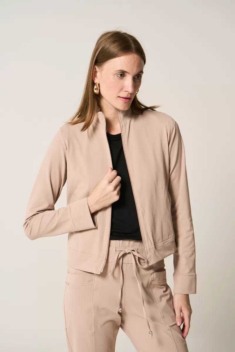 Hidrogênio - JAQUETA DE POLIAMIDA C/ ZÍPER CHOCOLATE - 19945032