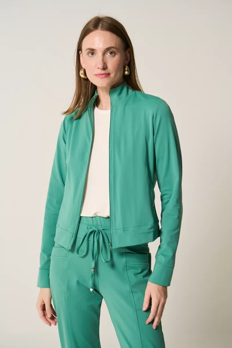 Hidrogênio - JAQUETA DE POLIAMIDA C/ ZÍPER VERDE - 19945009