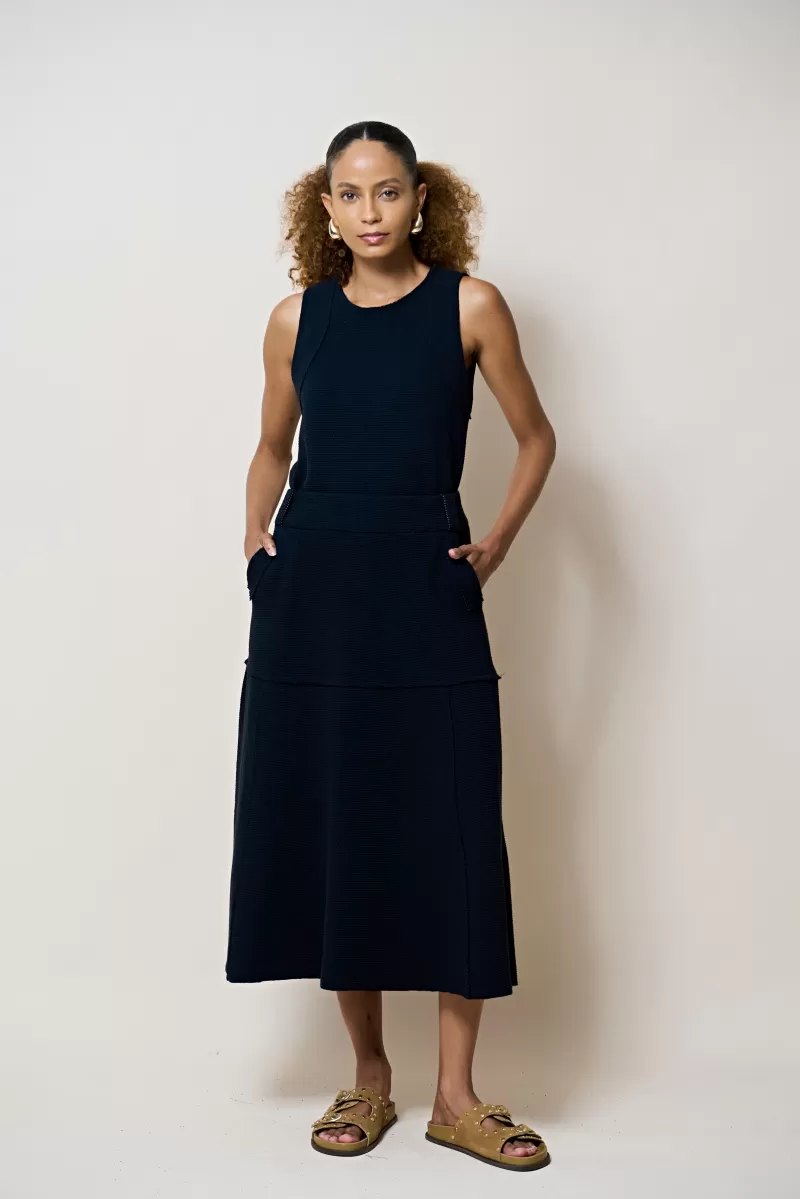 Hidrogênio - SAIA MIDI A FIO PRETO - 20377001