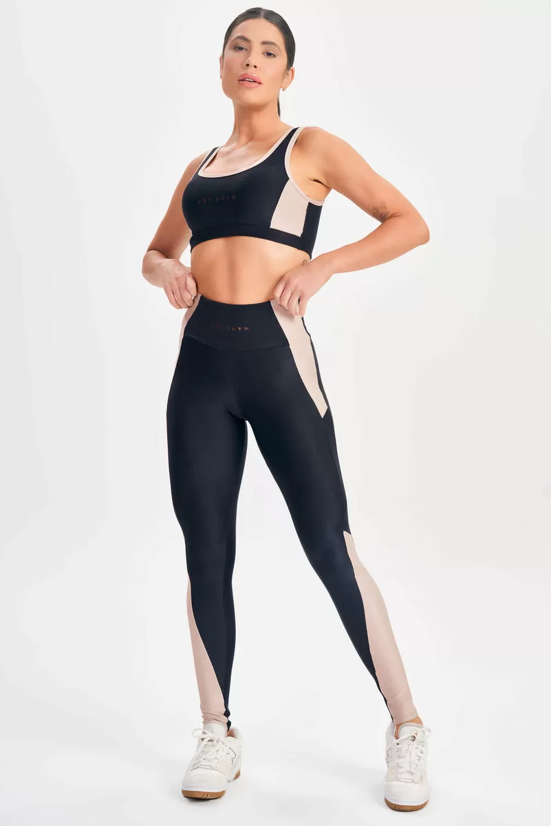 Lets Gym - Black Happiness Leggings - 2689APT