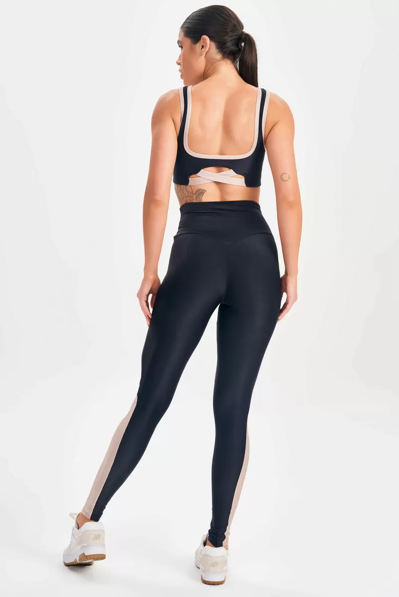 Lets Gym - Black Happiness Leggings - 2689APT