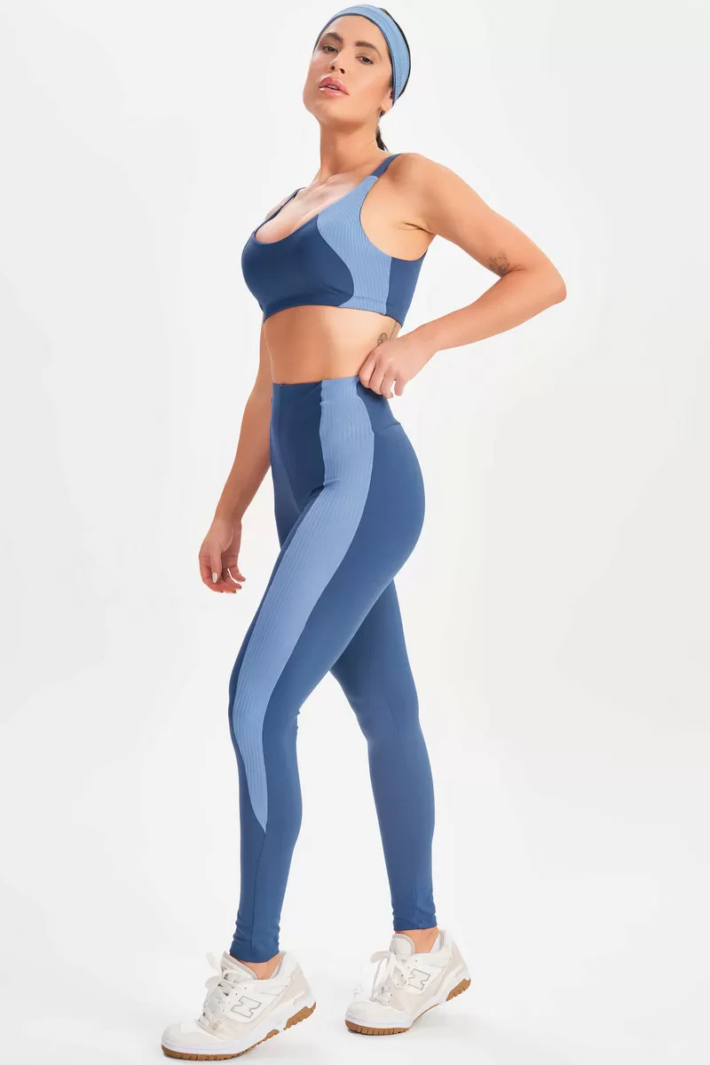 Lets Gym - Radiant Blue Leggings - 2640AZ