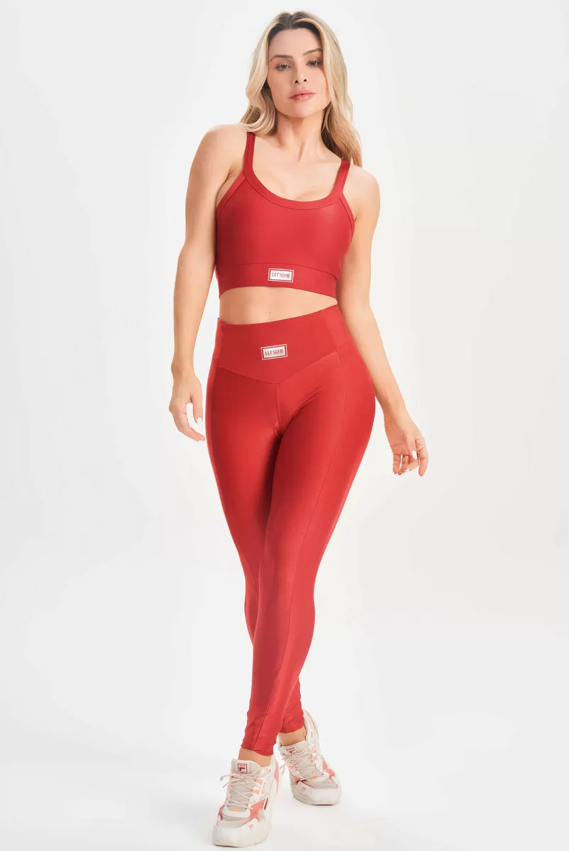 Lets Gym - Legging Bright Vermelho - 2142BVM