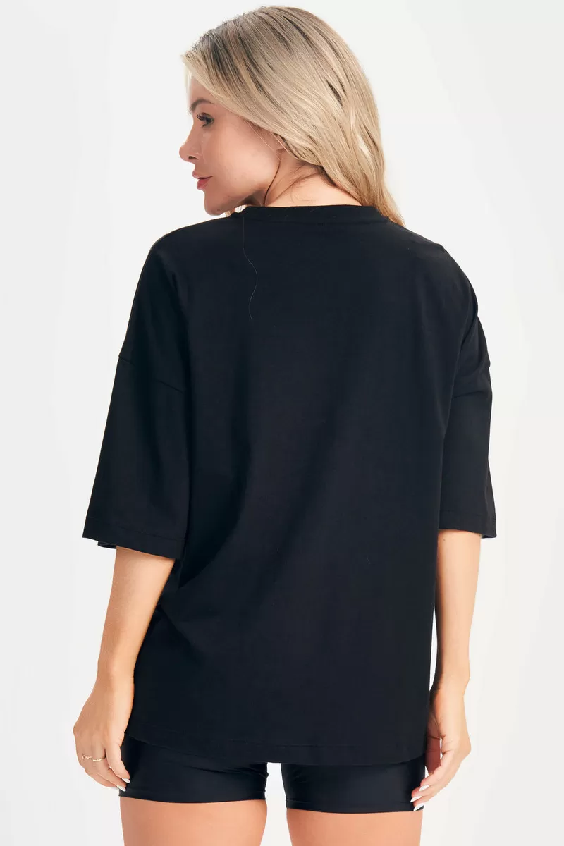 Lets Gym - Camiseta Oversized Fit For All Preto - 2694PT