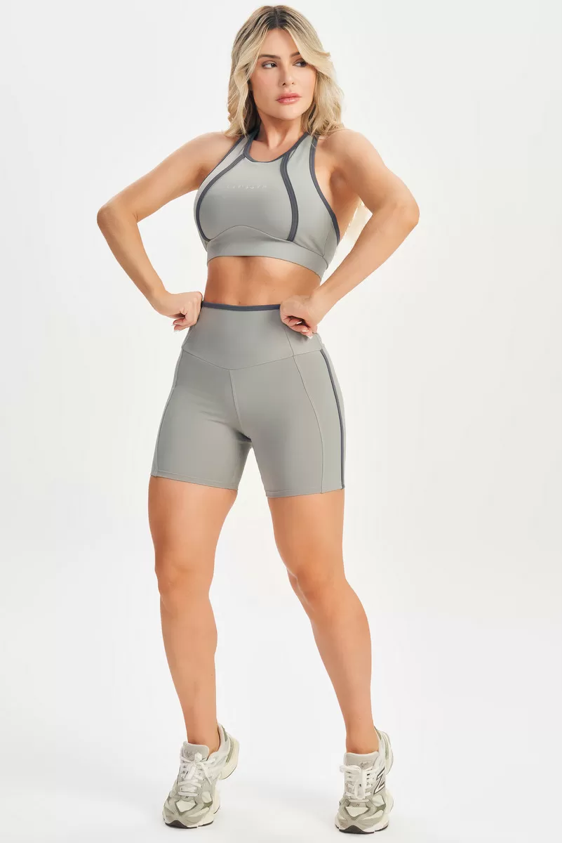 Lets Gym - Shorts Chronos Cimento Queimado - 2705CQ