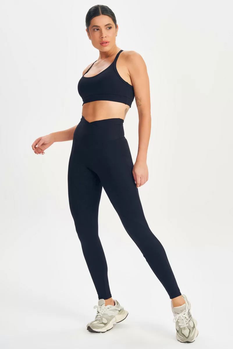Lets Gym - Legging Basic Fusion Preto - 2617PT