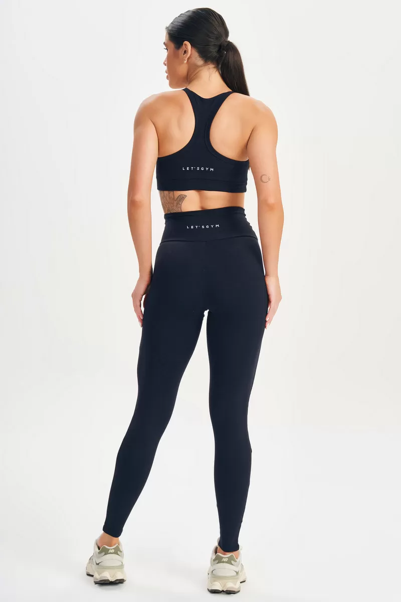Lets Gym - Legging Basic Fusion Preto - 2617PT