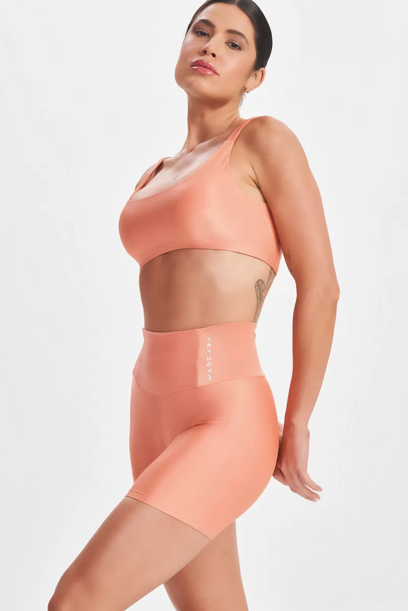 Lets Gym - Minimal Bold Coral Shorts - 2574CL