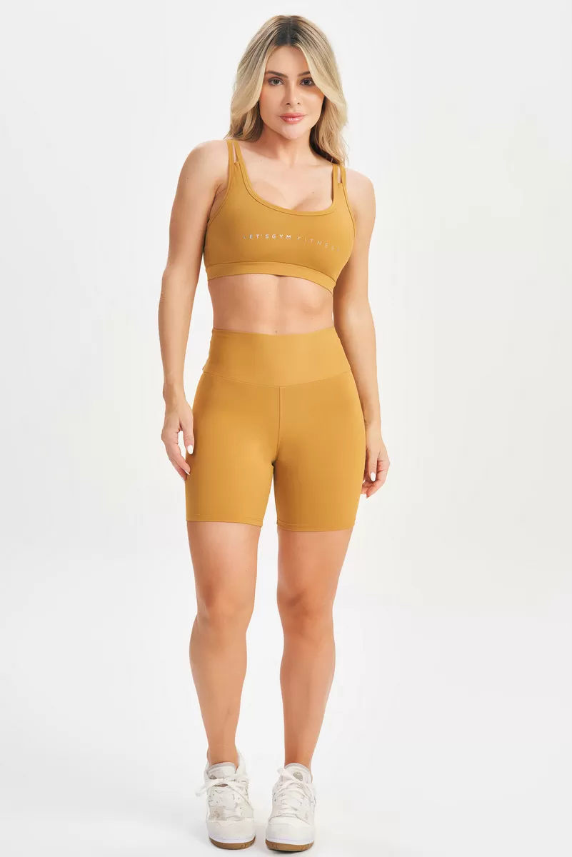 Lets Gym - Let's Basic Mustard Shorts - 2581MD