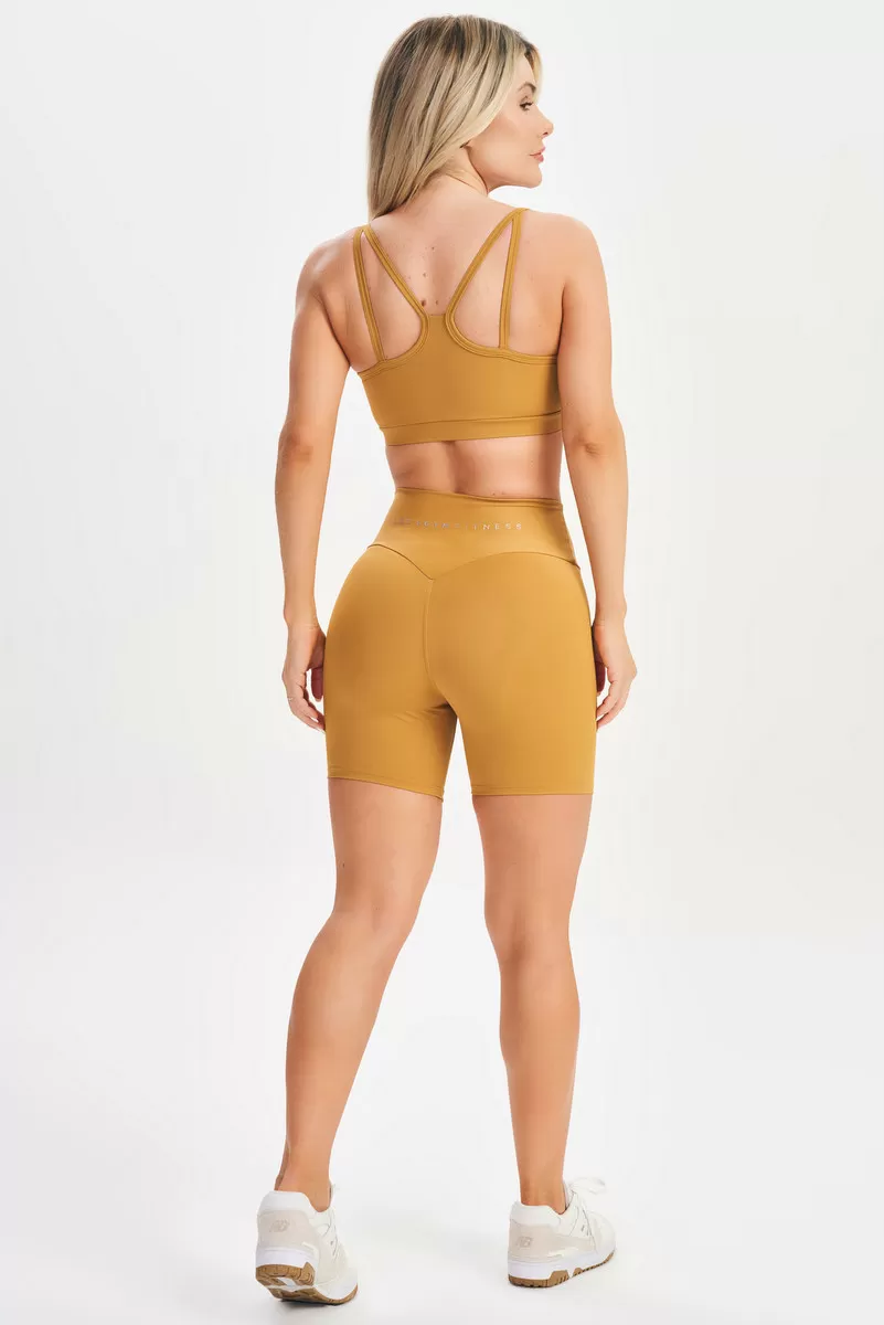 Lets Gym - Let's Basic Mustard Shorts - 2581MD