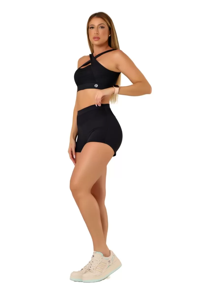 Garotafit - Shorts Dandy Preto - SH544A