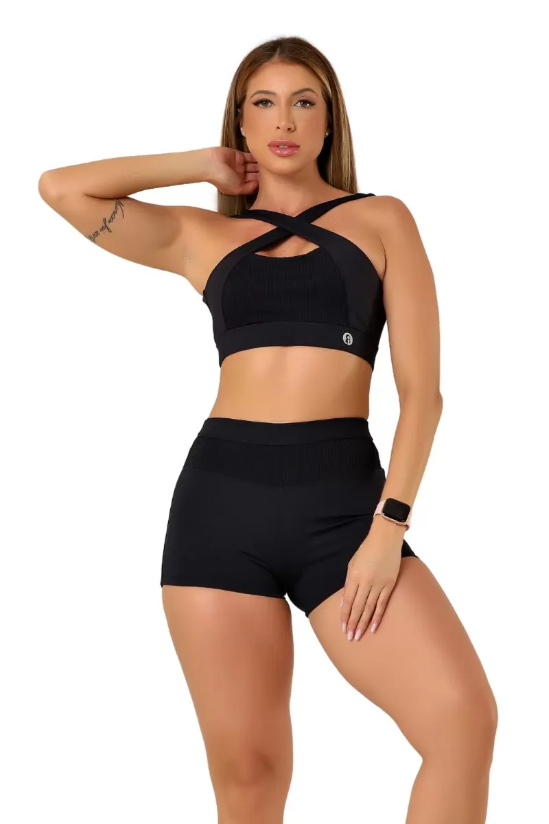 Garotafit - Black Dandy Top - TOB99A