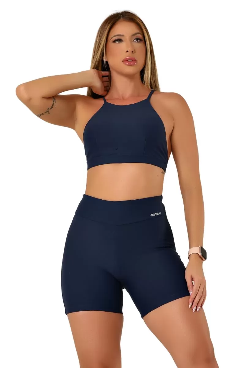 Garotafit - Navy Blue Fancy Top - TOB100LM