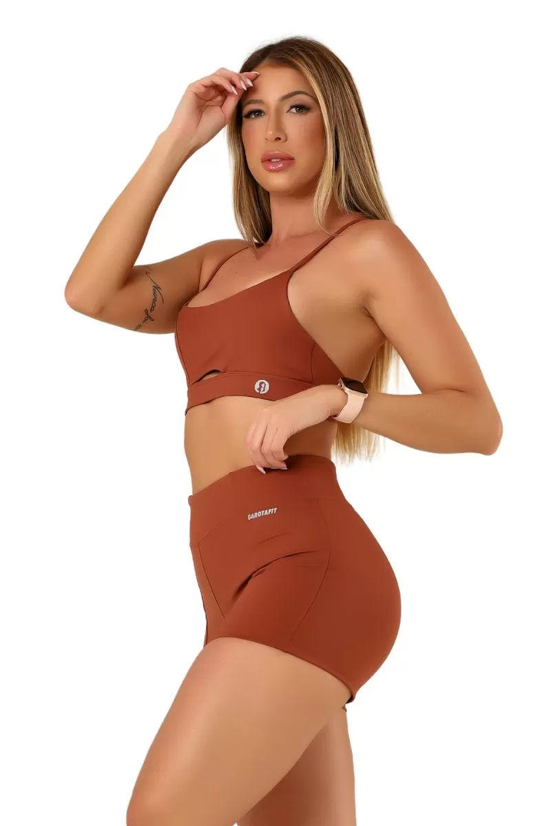 Garotafit - Top Bonny Avelã - TOB101NA