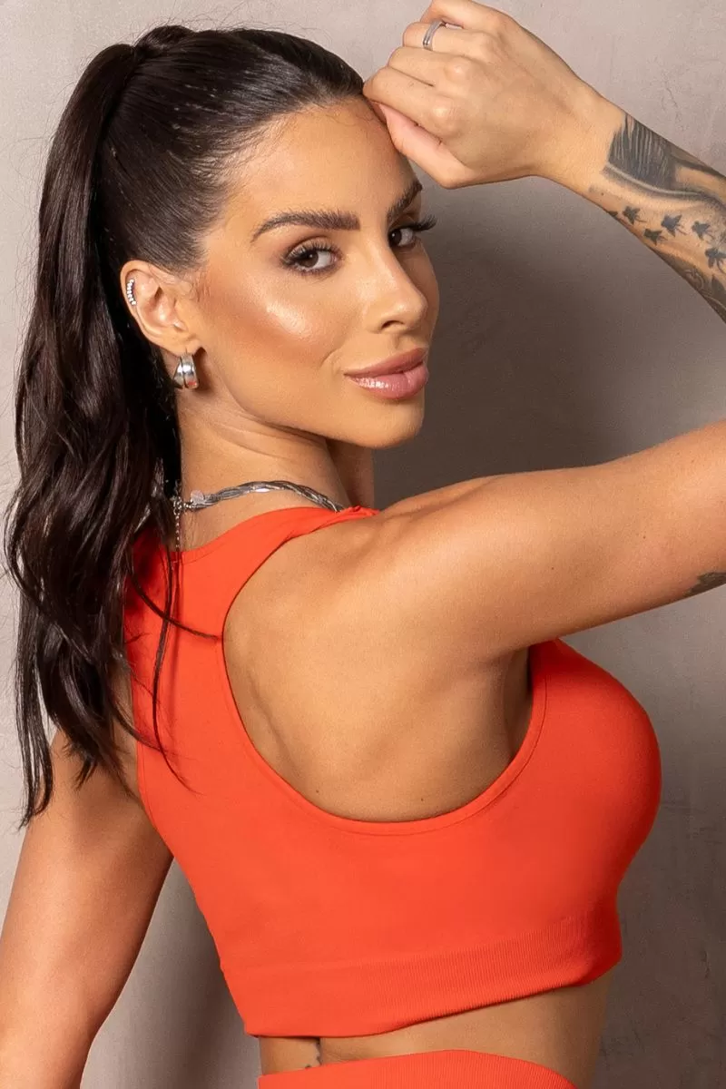 Hipkini - Summertime Seamless Acerola Back Swim Top - 33331176